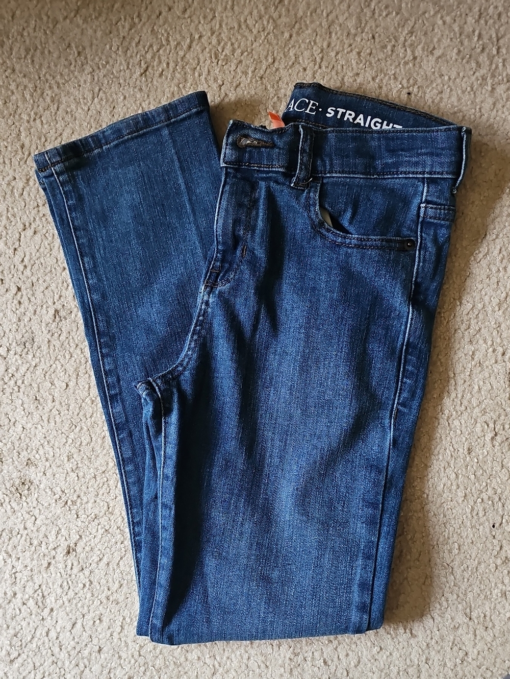 The Children's Place Boys' Dark Blue Straight Jeans